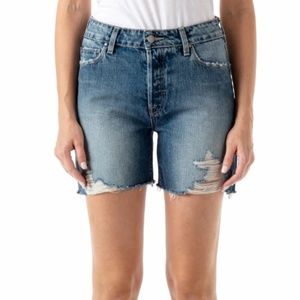 Fidelity Boyfriend Distressed Denim Jean Shorts